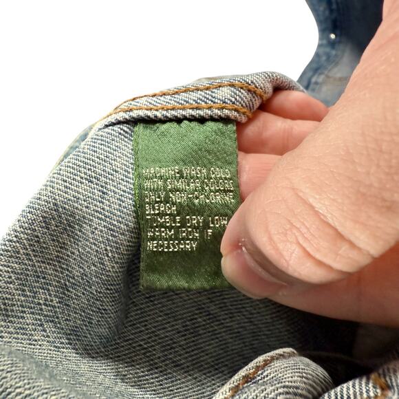 Ralph Lauren Jeans Co Women's 2X Button Front Denim Jean Jacket 100% Cotton - Picture 6 of 12